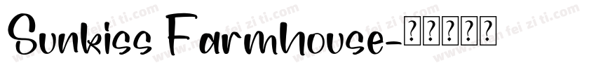 Sunkiss Farmhouse字体转换